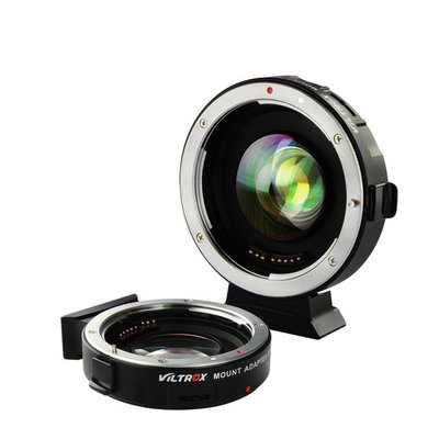 Viltrox EF-M2 Canon EF鏡頭轉M4/3減焦增光自動對焦轉接環 視角增廣0.7x METABONES同