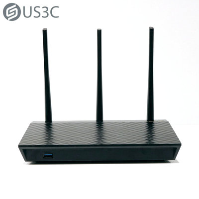 【US3C-青海店】【一元起標】ASUS Wireless AC1750 同步雙頻無線分享器 RT-AC66U B1 雙頻 Gigabit 二手路由器