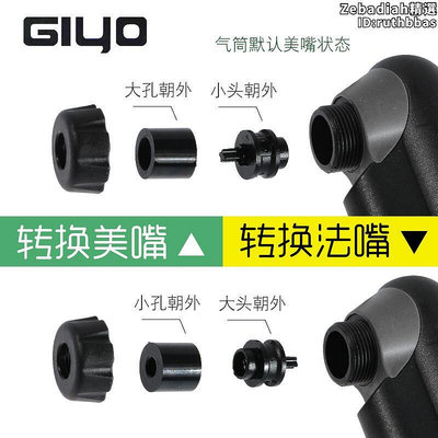 臺灣GIYO打氣筒公路車迷你小型打氣筒帶氣壓表多用嘴配件