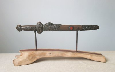 【ZENCASA】西藏刀工藝品法器收藏品擺件*純擺飾銅器老物件