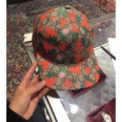 【二手】Gucci 古馳 女士 草莓帽子 可愛系列