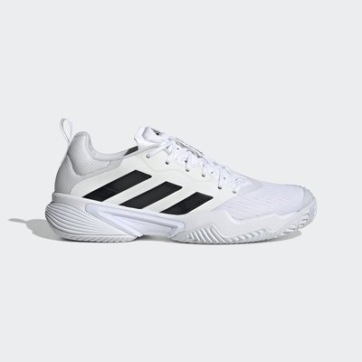 【豬豬老闆】ADIDAS BARRICADE 白黑 透氣 網布 運動 抗扭轉系統 中底 網球鞋 男鞋 ID1548