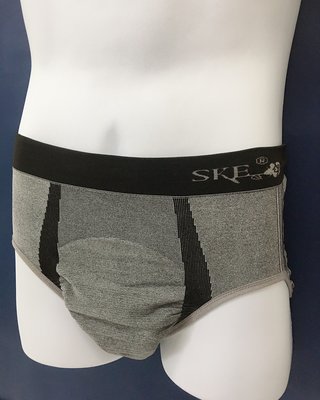 2件1組 SKE 晶鑽 竹炭銀鍺纖維能量抗菌男三角內褲 免運費