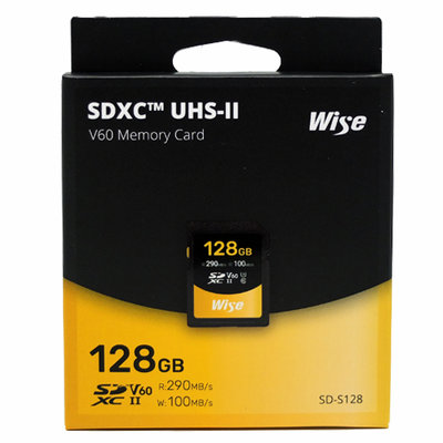 裕拓 Wise SDXC 128Gb UHS-II V60 ･128G 記憶卡 (台灣製) 290MB/s