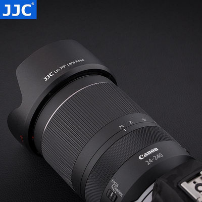 遮光罩JJC R62 R8適用佳能EW-78F遮光罩 RF 24-240mm IS USM全畫幅微單相機R50 R100