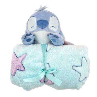 🌸Dona代購🌸現貨 日本迪士尼store限定 星際寶貝 史迪奇 晚安趴趴睡覺 娃娃毛毯/毯子 F212