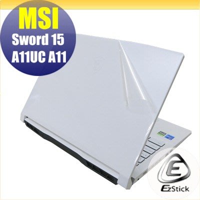 【Ezstick】MSI Sword 15 A11UC A12UC 二代透氣機身保護貼 DIY 包膜