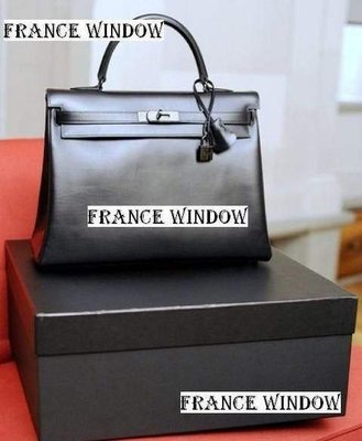 France Window 愛瑪士凱利 hermes kelly 限量款so black系列全黑色box皮 32cm