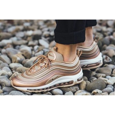 Nike Wmns Air Max 97 Ultra '17 金彈 玫瑰金 氣墊 慢跑 復古 少量