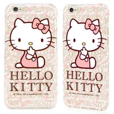 GARMMA Hello Kitty iPhone 6 Plus 5.5吋保護硬殼-花漾款