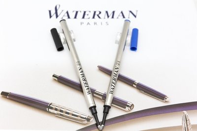 【Pen筆】法國製 WATERMAN威迪文 鋼珠筆筆芯F 藍/黑
