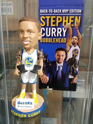 (現貨)2015 金州勇士 柯瑞 Stephen Curry back to back mvp 限量球場SGA搖頭公仔