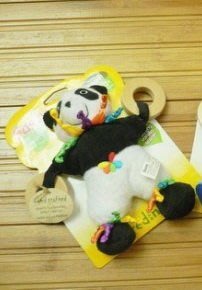 ＊美國帶回--全新可愛的 Sassy Cuddle Pal--熊貓娃娃立體-安撫學習玩具