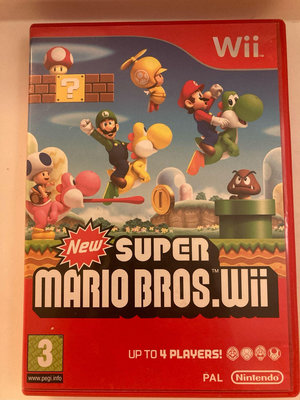 Wii英國原版遊戲片 超級瑪利歐兄弟