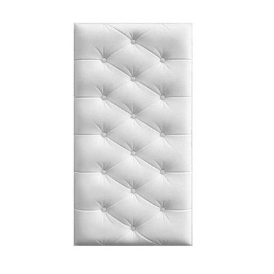 自黏3D立體牆貼床頭軟包電視背景牆裝飾防撞牆(白色3個與綠色3個/60*30/@777-17703)