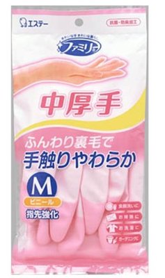 日本 ST 雞仔牌 指尖強化保溫裏毛手套 中厚手 指尖強化手套 保暖手套 家事手套 洗衣手套 抗菌 防臭 不易有異味