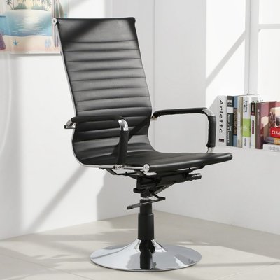 概念@皮諾時尚款高背皮面吧台椅 辦公椅 事務椅 書桌椅 化妝椅 黑【BP20A0】