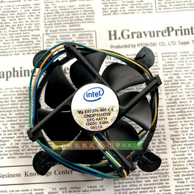 全新 英特爾Intel cpu風扇 E97379-001 12V 0.60A  i3cpu 風扇