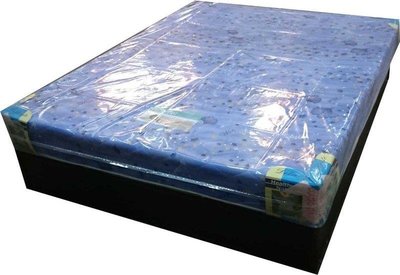 【風禾家具】FKLT-5T-E@台灣製造印花5尺雙人床墊【台中市區免運送到家】彈簧床 防塌硬式 草蓆 偏硬 高碳鋼 傢俱