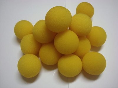 [魔術魂道具Shop] 美國原廠 ~ 高品質超軟海綿球 ~ 黃色2 吋 ~ 4顆裝 ~ 見品質測試影片!