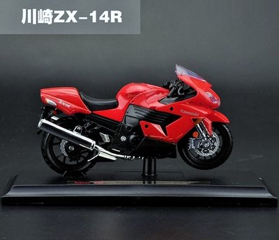 【Maisto精品車模】Kawasaki Ninja ZX-14R 紅色 川崎摩托車 重型機車模型 尺寸1/18