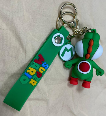 特價品 超級 瑪利歐 耀西 恐龍 鑰匙套 鎖匙圈 送禮 公仔 玩偶 吊飾 鑰匙圈 掛飾 綠色 可面交