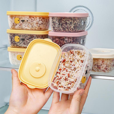 糙米雜糧米飯分裝盒冷凍保鮮盒餐盒可微波爐加熱小飯盒水果便當盒