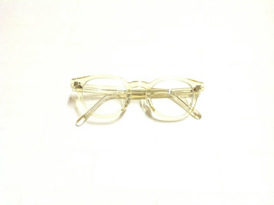 Zoff 金黃色透明膠框眼鏡 Z317 日本二手鏡框 品質良好 玉出屋