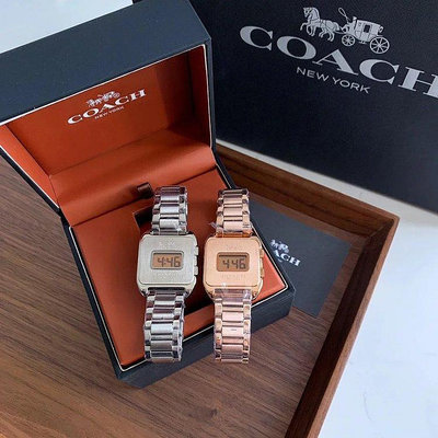 【Koaa海購】COACH蔻馳 boyfrien系列歐美時尚簡約DARCY系列腕表小金塊電子表