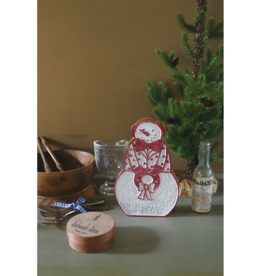 《齊洛瓦鄉村風雜貨》日本雜貨zakka 日本限定 仿木雕雪人造型聖誕節擺飾 桌上裝飾 居家裝飾 聖誕節擺飾 店家佈置