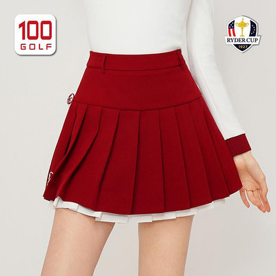 RyderCup萊德杯高爾夫服裝女短裙秋季時尚學院風百褶裙運動女裙
