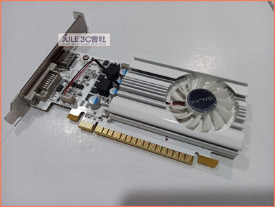 JULE 3C會社-影馳GALAX GT1030 EX WHITE DDR4/2G/低功耗/白色/短卡/附短檔板 顯示卡