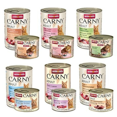 ANIMONDA 阿曼達 CARNY卡恩主食貓罐【12罐組】精選高品質的新鮮肉質 貓罐頭『WANG』
