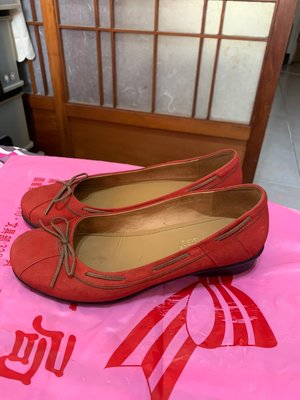 「 二手鞋 」 La New 跟鞋 25cm ( 紅 ) 28