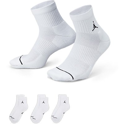 Jordan Everyday 吸濕排汗襪子 喬丹白色襪子 白襪 3雙入 DX9655-100
