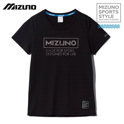美津濃 MIZUNO SPORTS STYLE 女款短袖T恤 D2TA021109 (黑)