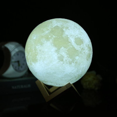 3D月球燈星球燈diy月亮燈外貿小夜燈禮品少女心畫室活動用品