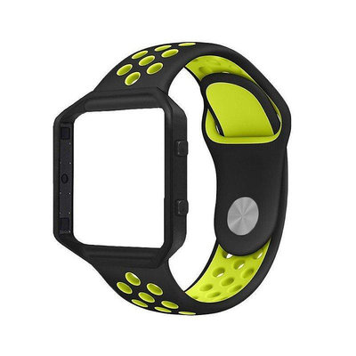 全館免運 Fitbit Blaze運動手錶錶帶 耐克矽膠+邊框 男女通用錶帶Fitbit Blaze 防水防汗 運動 硅