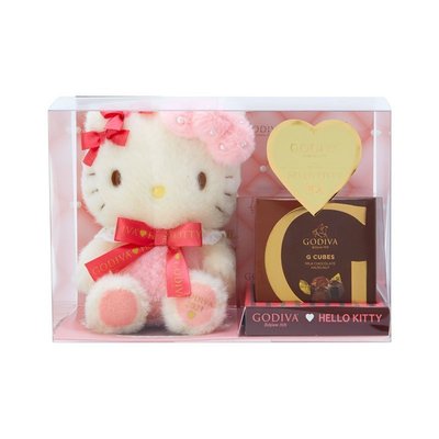 41+現貨 美國製 日本限定 2021 母親節好禮 GODIVA 巧克力 禮盒 娃娃吊飾 KITTY 美樂蒂 兩款可選