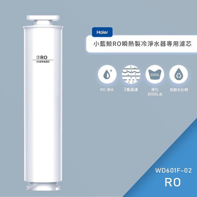 【Haier 海爾】RO瞬熱製冷淨水器專用濾心 第2道 RO逆滲透膜 WD601 小藍鯨 WD601F-02 公司貨