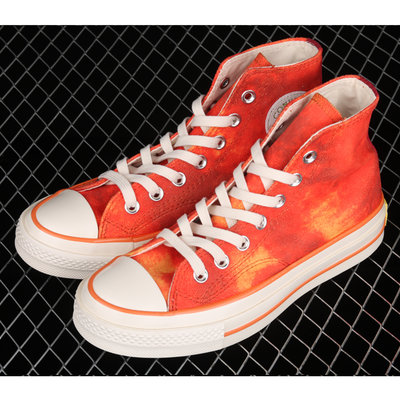 （安妮時尚）Concept x Converse 聯名款水蜜桃配色 橘色高幫 男女 休閒板鞋