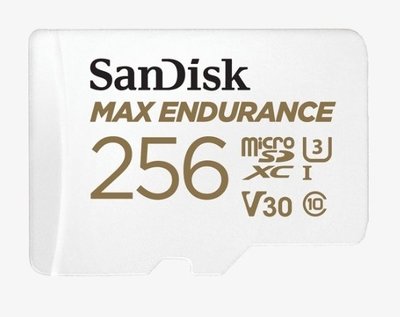 SanDisk MAX ENDURANCE microSDXC 256GB 極致耐寫記憶卡 12萬小時 V30 公司貨 SDSQQVR