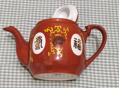 早期大同瓷器茶壺 約800cc.福壽茶壺