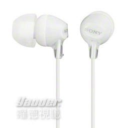 【曜德】SONY MDR-EX15LP 白色 耳道式耳機 時尚輕盈 四色可選 ☆送收納盒☆免運☆