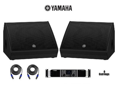 【六絃樂器】全新 Yamaha PX8 擴大器 + CHR12M 二音路地板監聽喇叭*2 / 舞台音響設備 專業PA器材