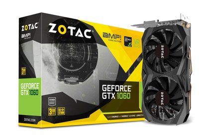 ZOTAC GeForce GTX 1060 AMP Edition 全新未用過 高雄楠梓大社可面交 保固到2022.8