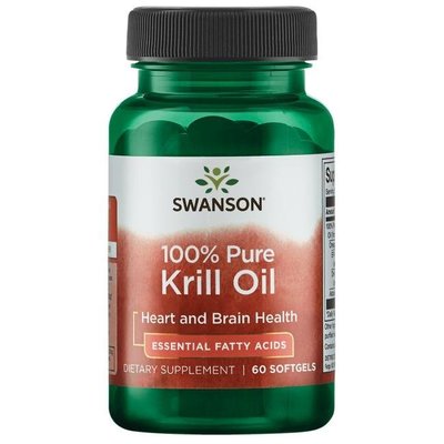 【 Swanson 】krill oil 磷蝦油 含DHA 蝦紅素 500mg 60顆