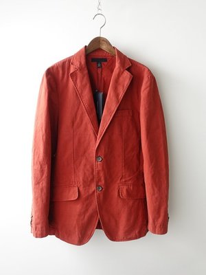 美國品牌 TOMMY HILFIGER 全新 紅色仿舊 純棉 休閒西裝外套 48號