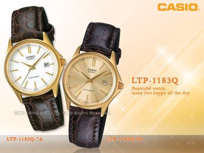 CASIO手錶專賣店 國隆 卡西歐 LTP-1183Q 貴氣時尚皮革女錶(另MTP-1183Q男錶)開發票_保固ㄧ年