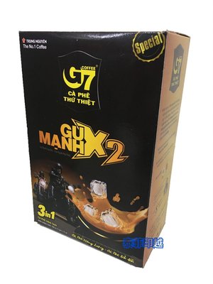 {泰菲印越} 越南 G7 GU MANH X2  三合一即溶濃醇咖啡 12入